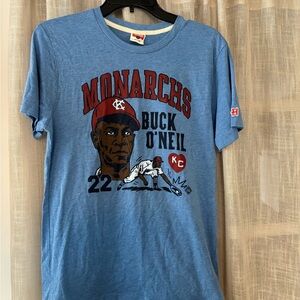Monarchs Buck O'Neil Graphic Tee - Blue